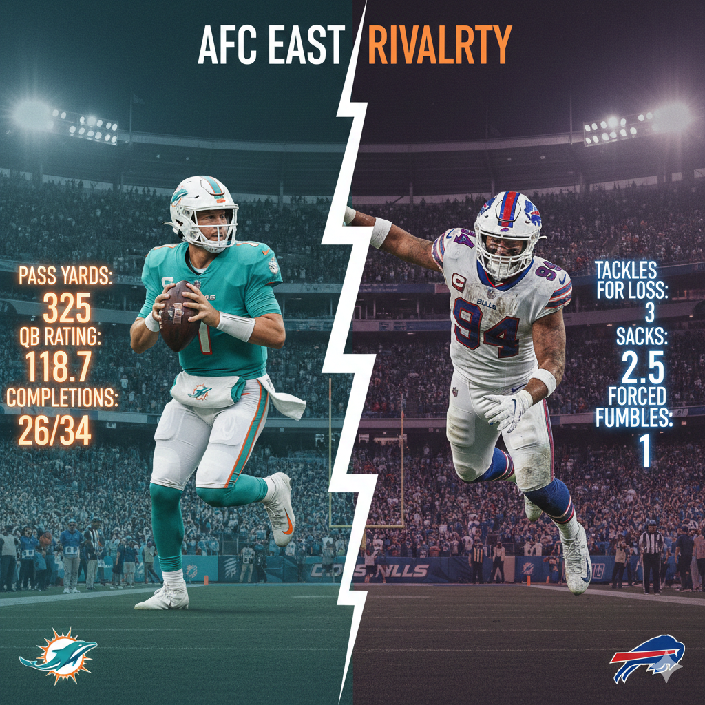 miami dolphins vs buffalo bills match player stats