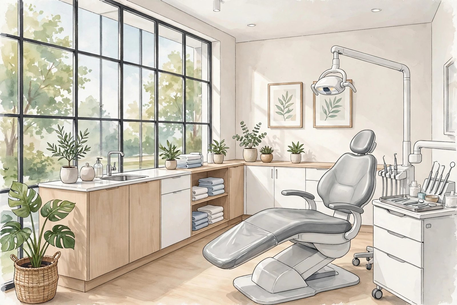Modern dental clinic interior representing cosmetic dentistry options for a gummy smile