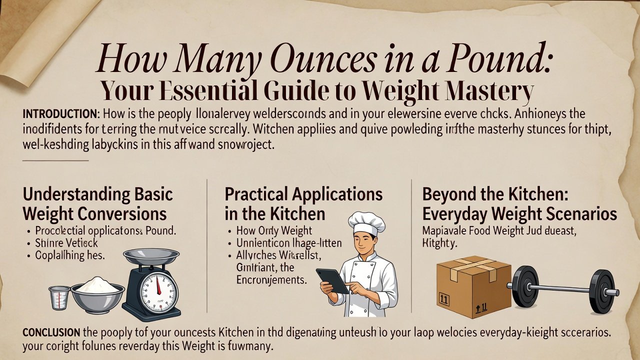 how many ounces in a pound