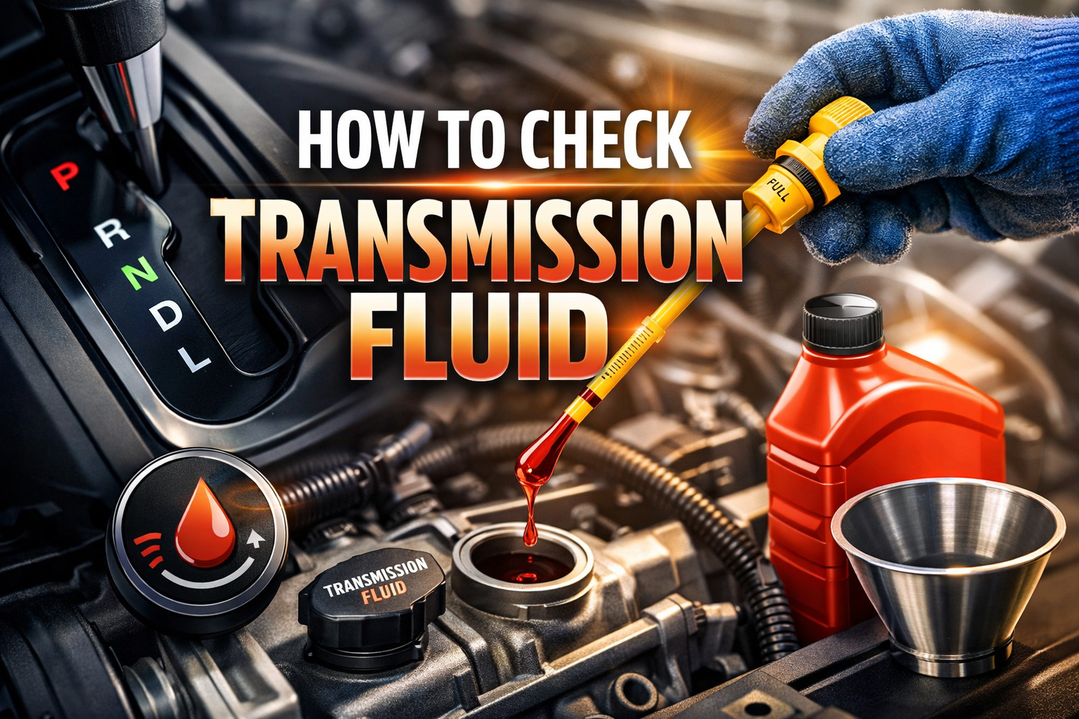 how to check transmission fluid​