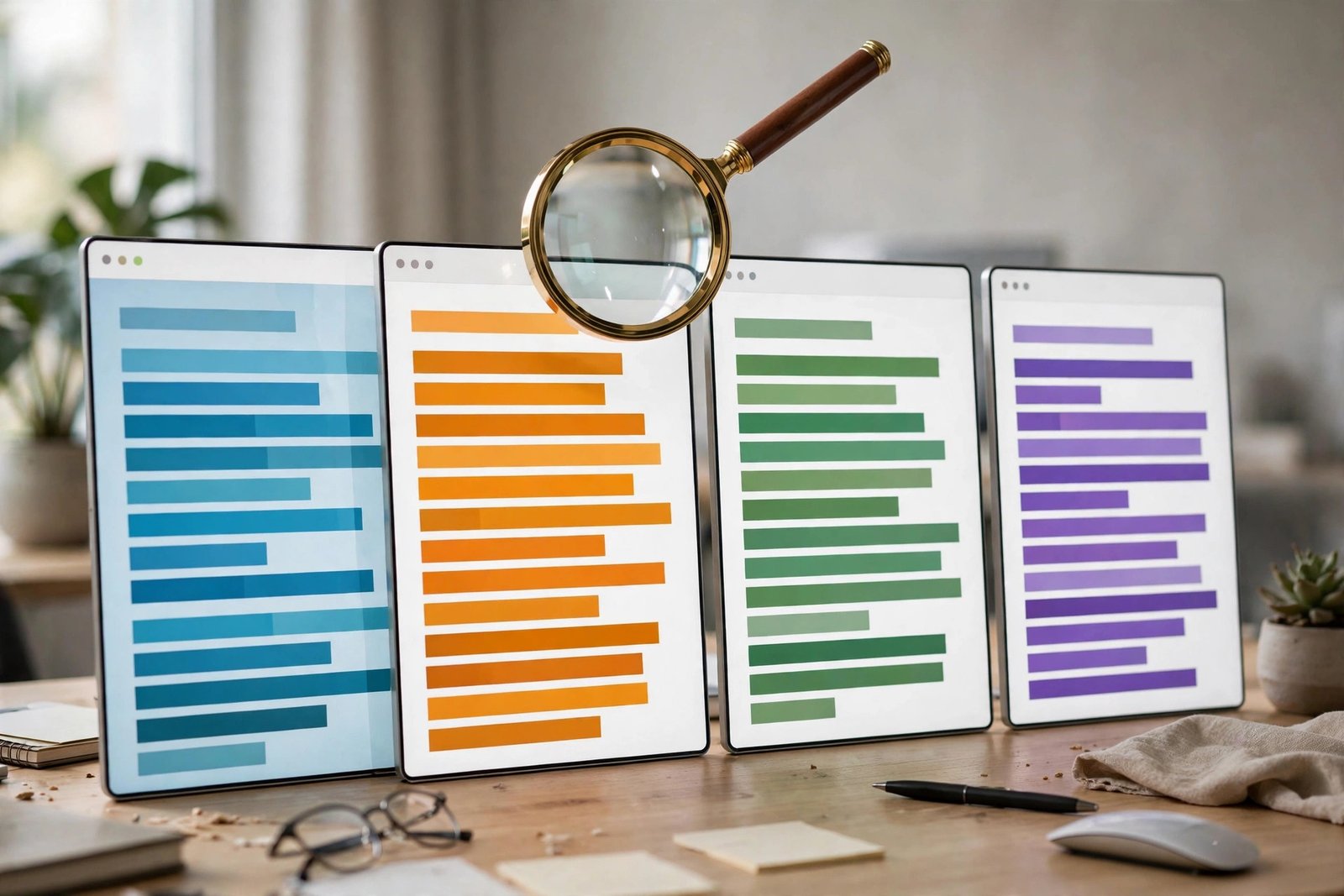 Browser windows side by side comparing news aggregator websites