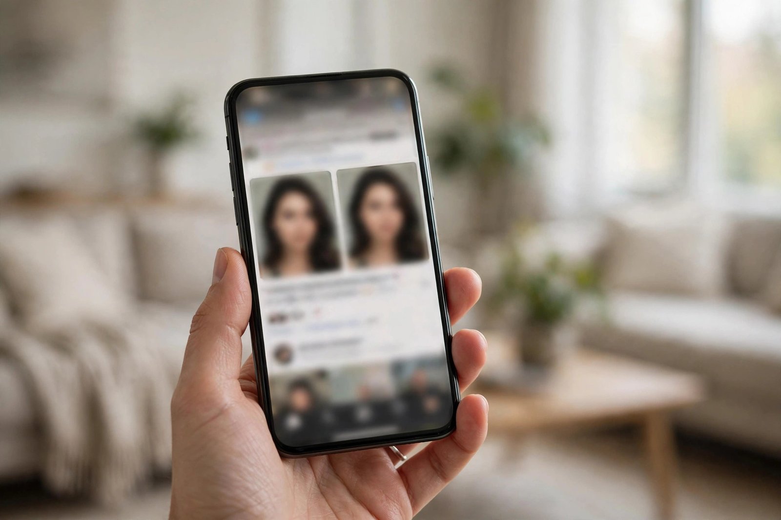 Viral social media rumor graphic with look-alike photos sparking a celebrity twin story