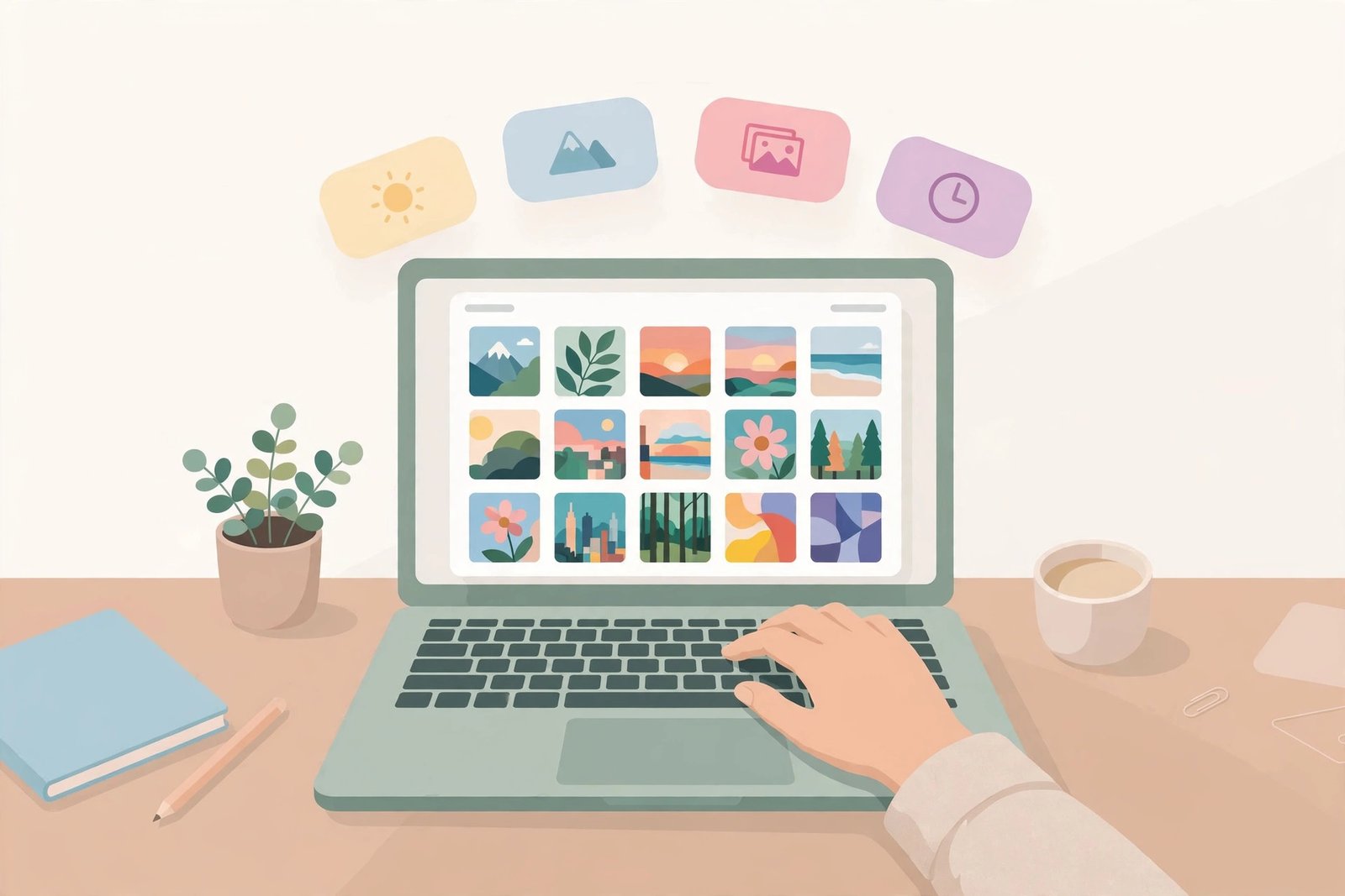 Search bar with stacked keyword details for sharper image search results