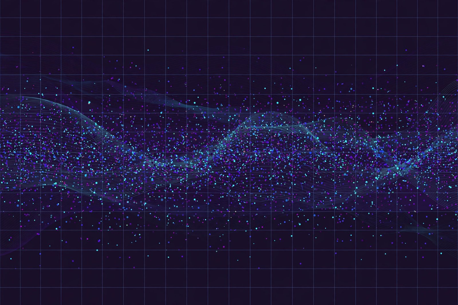 Abstract visualization of randomness in pi's decimal expansion