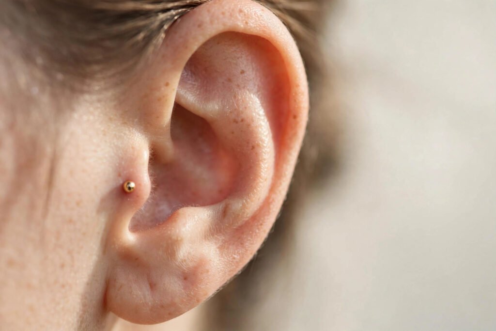 Tragus piercing