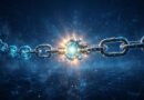 Smart short links changing the web: glowing connected link nodes across a digital sky